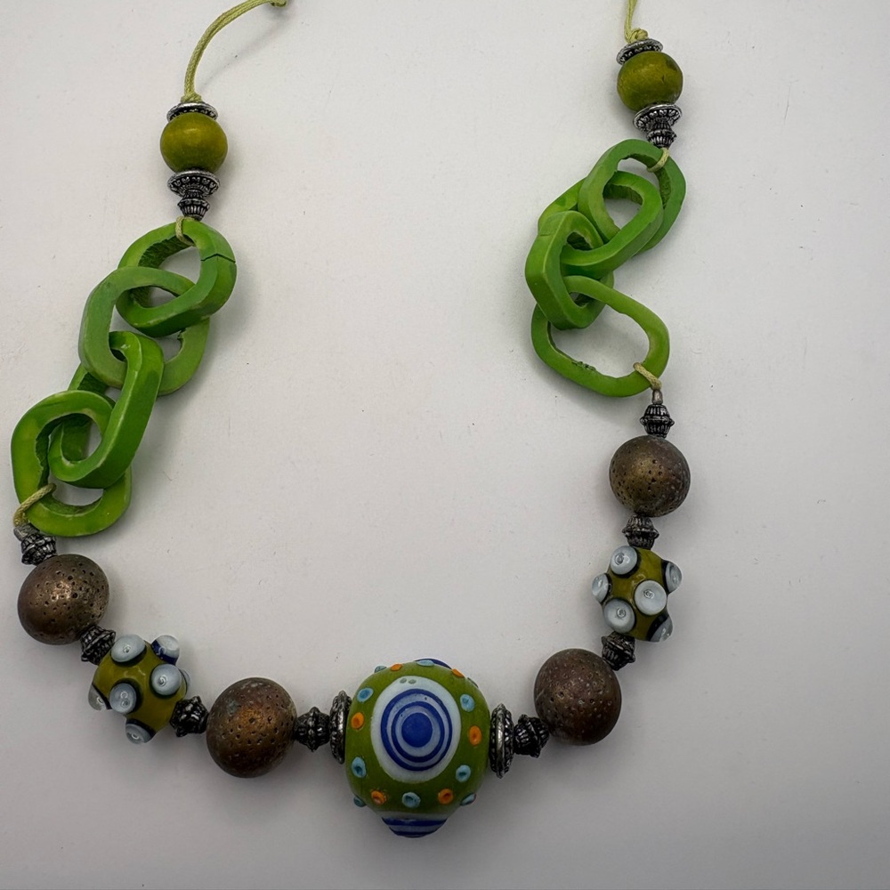 Bohemian eyes statement necklace